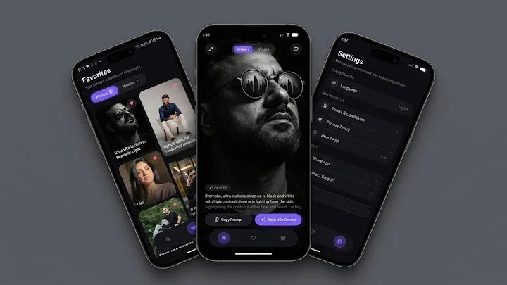 تطبيق يجمع كل البرومبت الاحترافي لتصميم الصور - لقطة شاشة 4